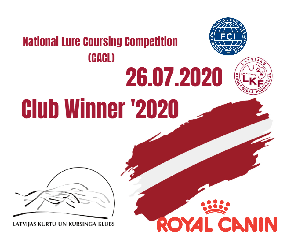 Lure Coursing competition CACL Club Winner 2020